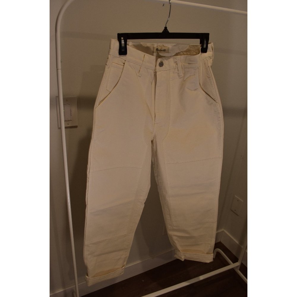 NWT Madewell The Perfect Vintage Straight Jean - Cream